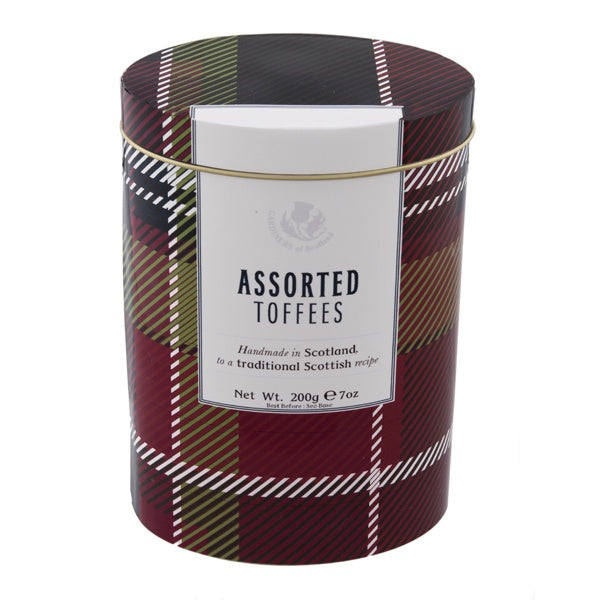 Assorted Toffees Tartan Tin