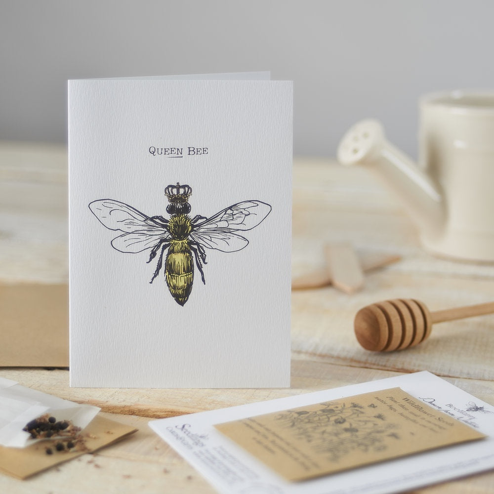 Queen Bee Seedling Card