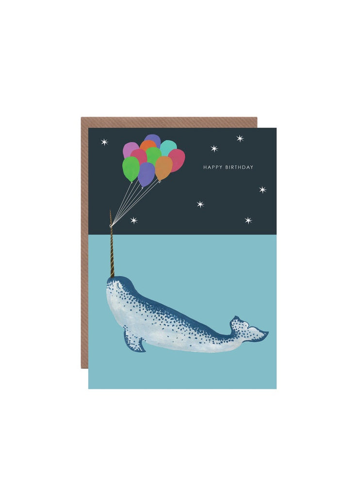 Happy Birthday Narwhal Card