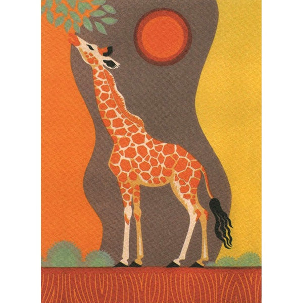 Sunset Giraffe Card