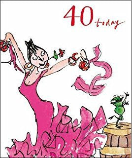 40 Today Quentin Blake Birthday Card for her