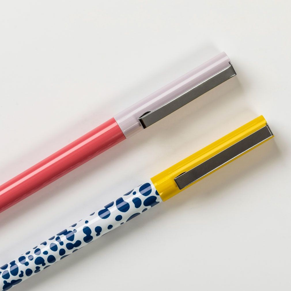 Busy B Bright Stripes Set of 2 Rollerball Pens