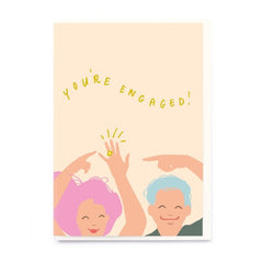You're Engaged! Couple Card