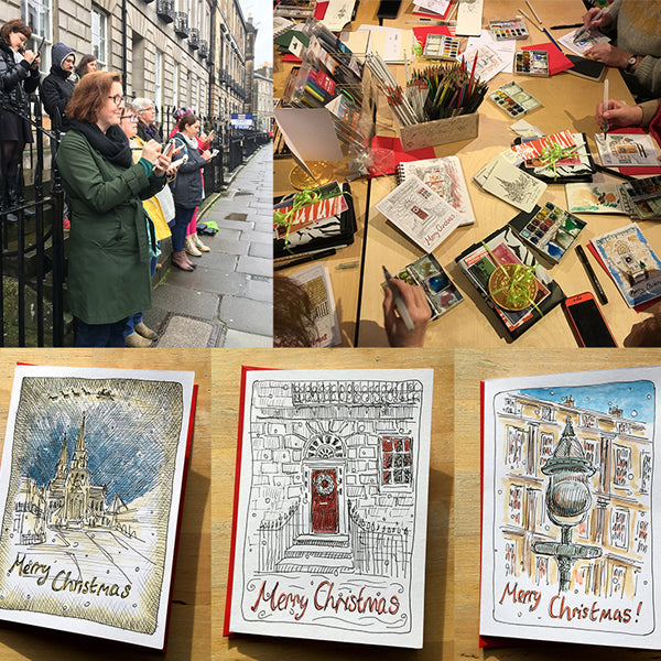 Moleskine Christmas Card Workshop with Edinburgh Sketcher 'Sketch Your Own Christmas Cards' - 17th November 12.30pm