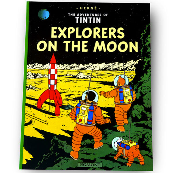 Explorers On The Moon Softback - Tintin Book - Paper Tiger