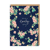 Have A Lovely Day Navy Floral Card