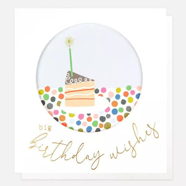 Big Birthday Wishes Cake Card