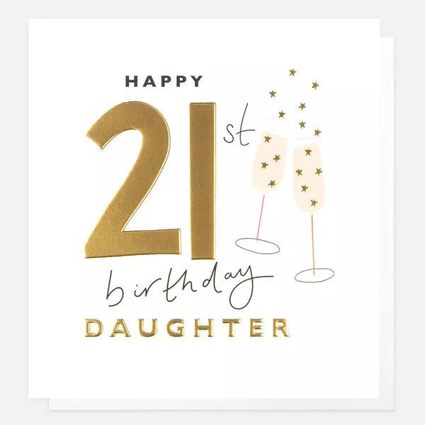 Happy 21st Birthday Daughter Card