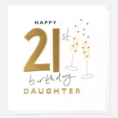 Happy 21st Birthday Daughter Card