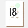 Happy 18th Birthday Balloon Card
