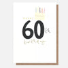 Happy 60th Birthday Cake Card
