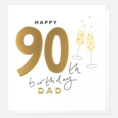 Happy 90th Birthday Dad Card