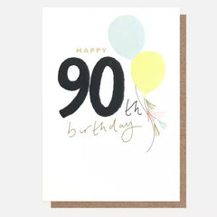 Happy 90th Birthday Balloon Card