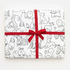 Scribbly Dogs Sheet Wrap