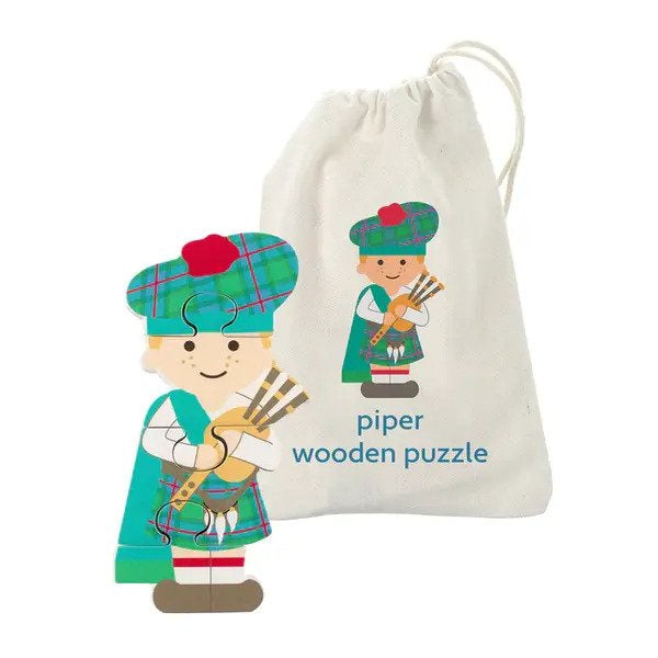 Bagpiper Mini Wooden Puzzle