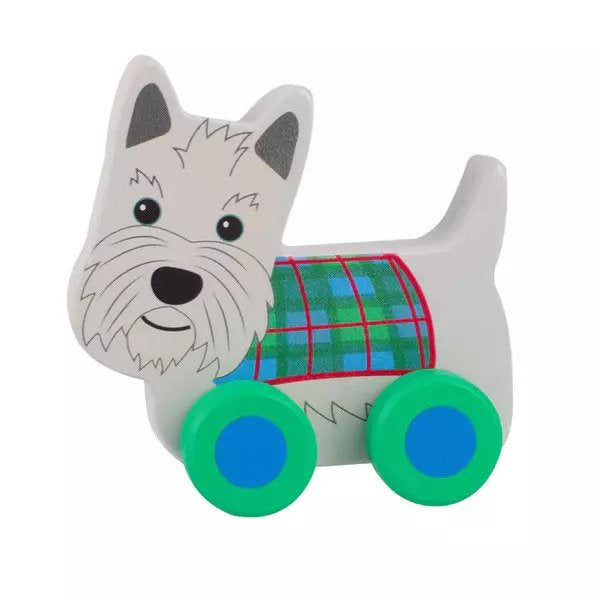 Scottie Dog Mini Wooden Push Toy