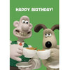Happy Birthday Wallace & Gromit Cups of Tea Card