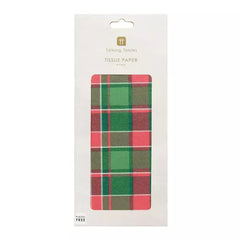 Red & Green Tartan Tissue Paper