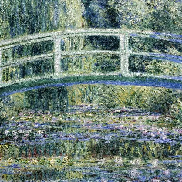 Bridge Over A Pond Of Water Lilies Art - Ickles Mini Card