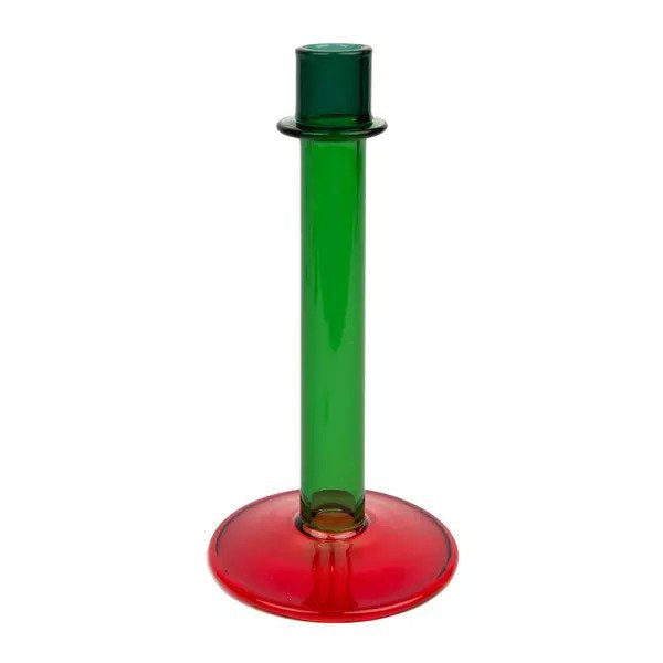 Candle Holder Red & Green