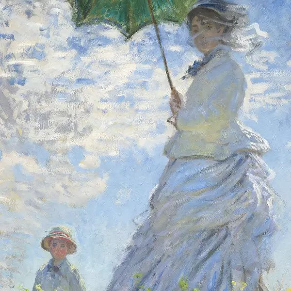 Woman With A Parasol Art - Ickles Mini Card