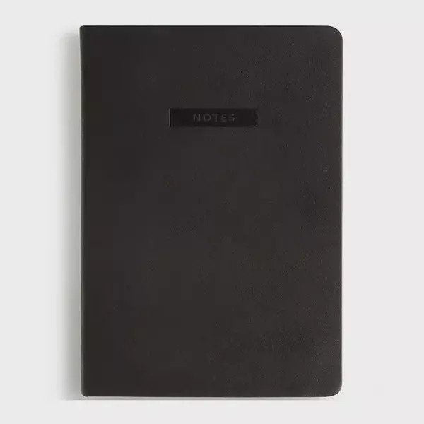 MiGoals 'Notes' A5 Lined Journal Black