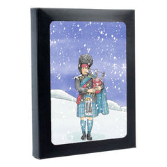 Tartan Piper Box of 6 Christmas Cards