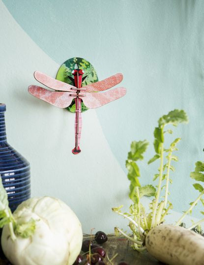 Pink Dragonfly Wall Decoration