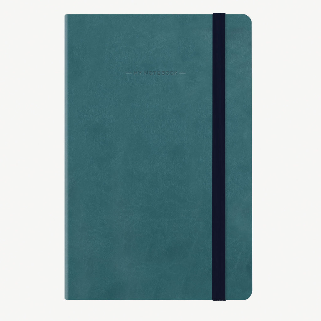 Medium Dotted Petrol Blue Notebook