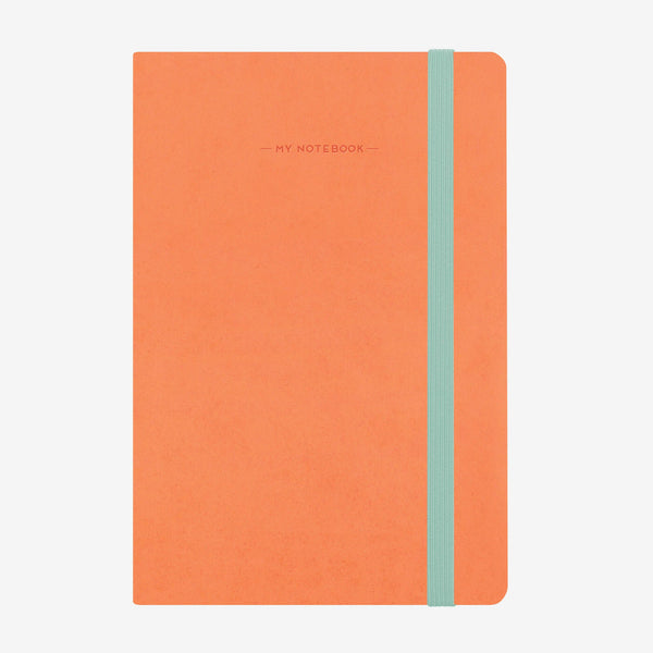 Medium Lined Salmon Notebook - Paper Tiger