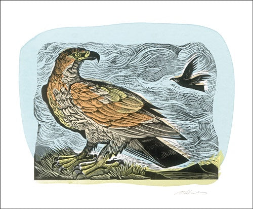 Golden Eagle Card by Angela Harding