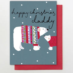 Daddy Big & Little Polar Bear Card