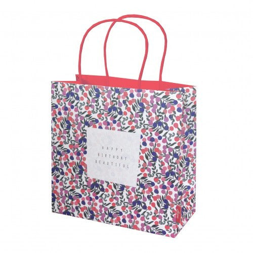 Happy Birthday Beautiful Summer Fruits Medium Gift Bag