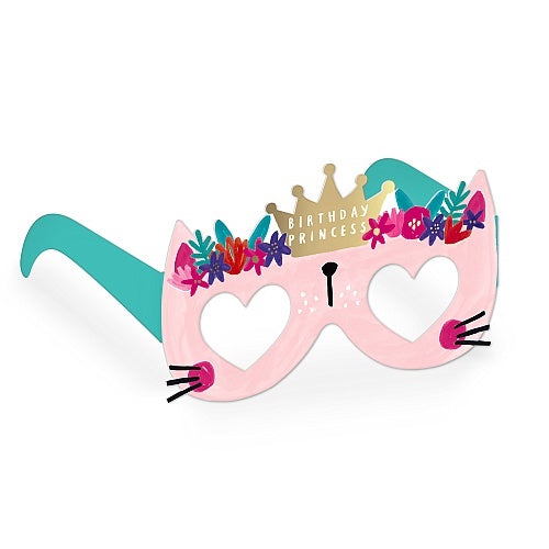 Cat Birthday Princess Birthday Glasses