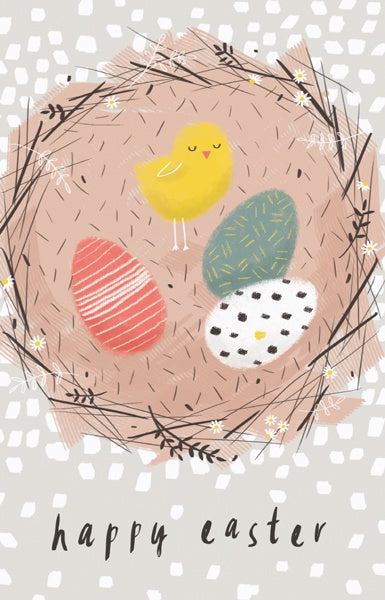 Easter Chick with Eggs Pack of 6 Cards