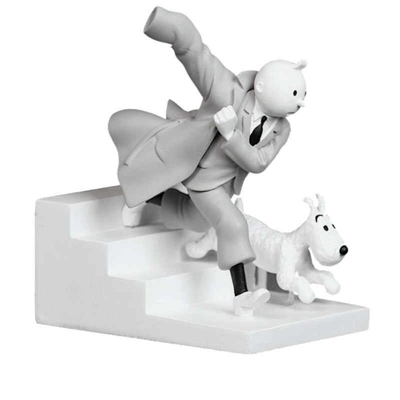 Tintin and Snowy Coming Down the Stairs Polyresin Figure 13.5cm