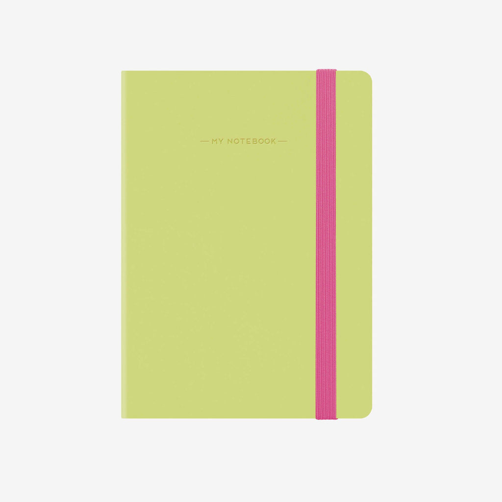 Small Lime Green Squared Notebook