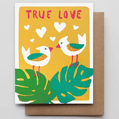 True Love Tropical Birds Card