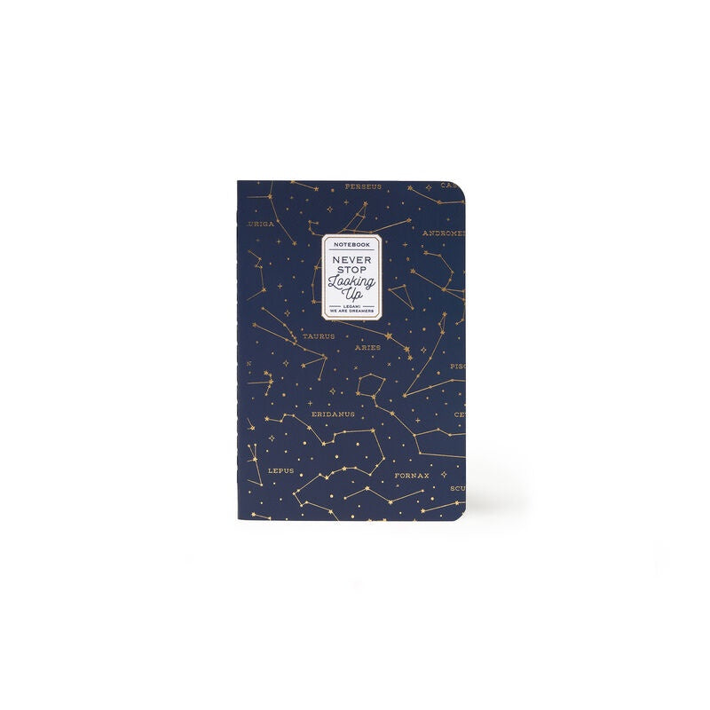 Never Stop Looking up Small Lined Notebook