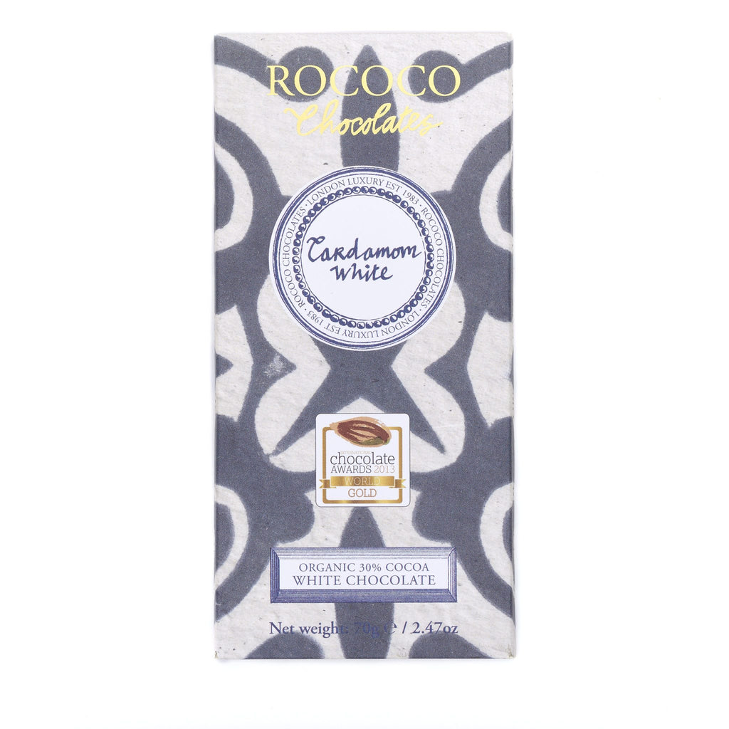 Rococo Cardamom White Chocolate Bar