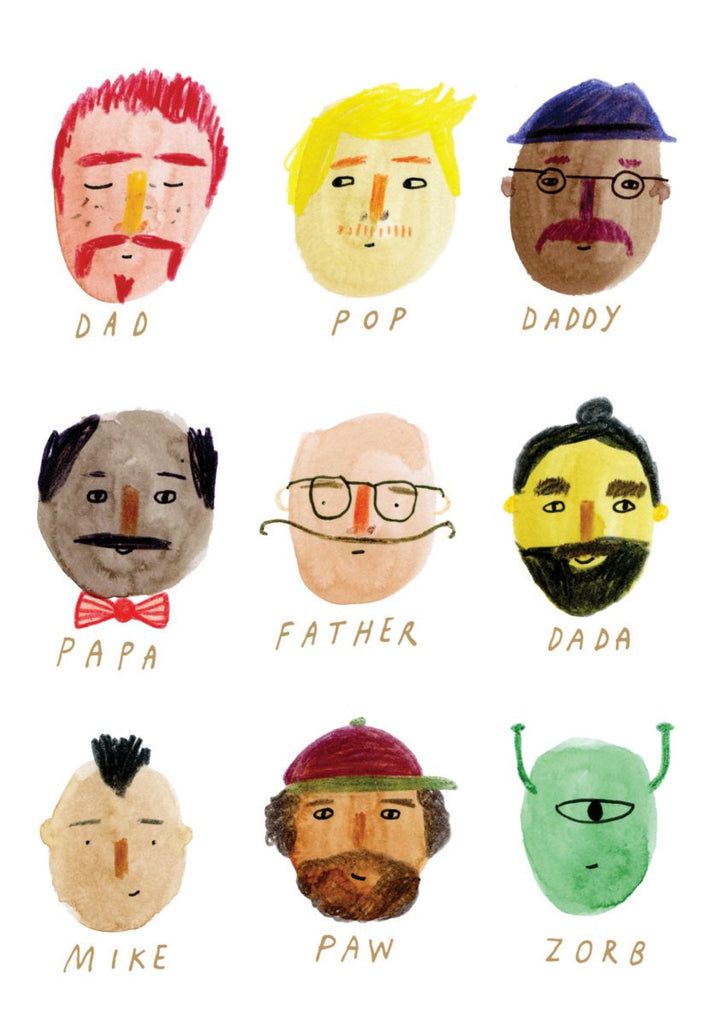 Faces Father's Day Card