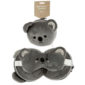 Relaxeazzz Cutiemals Koala Travel Pillow And Eye Mask