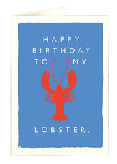 Happy Birthday To My Lobster Card