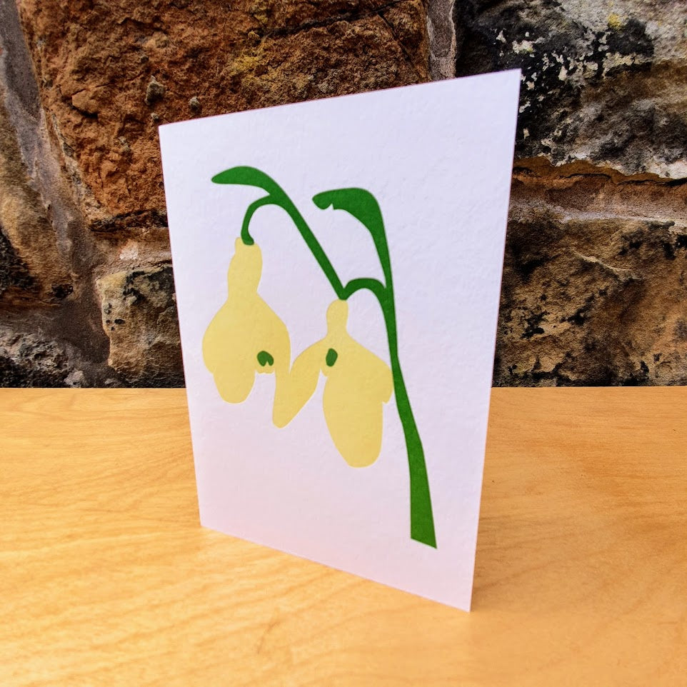 Snowdrop Print Card