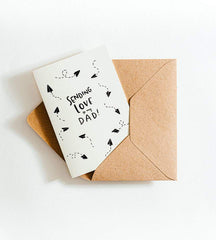 Sending Love to My Dad Letterpress Card