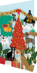 Precious Pooches Laser Cut Christmas Card
