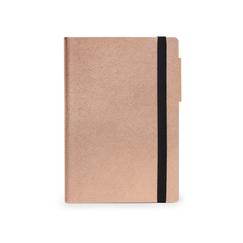 Medium Weekly Diary 2021 Metallic Rose Gold