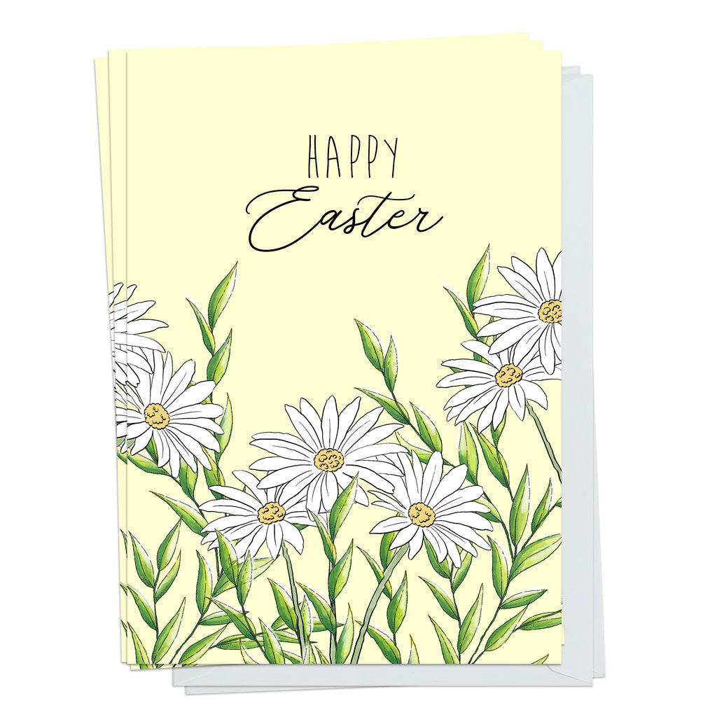 Happy Easter Daisies Pack Of 5 Cards