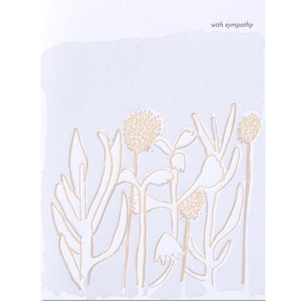 Crayon Flower With Sympathy Card