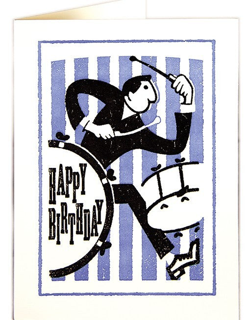 Happy Birthday Drummer Card